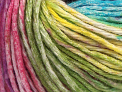 Mona Lisa Green Shades, Yellow, Turquoise, Purple fnt2-68414