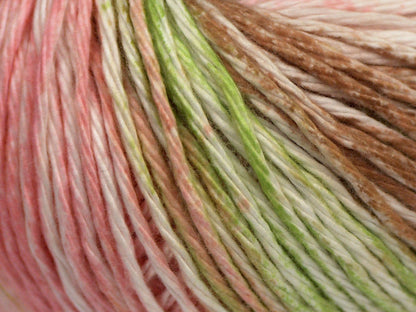 Mona Lisa Pink Shades, Brown, White, Light Green fnt2-68420