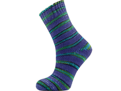 Hand Dyed Sock Merino Blue, Purple, Green fnt2-68862