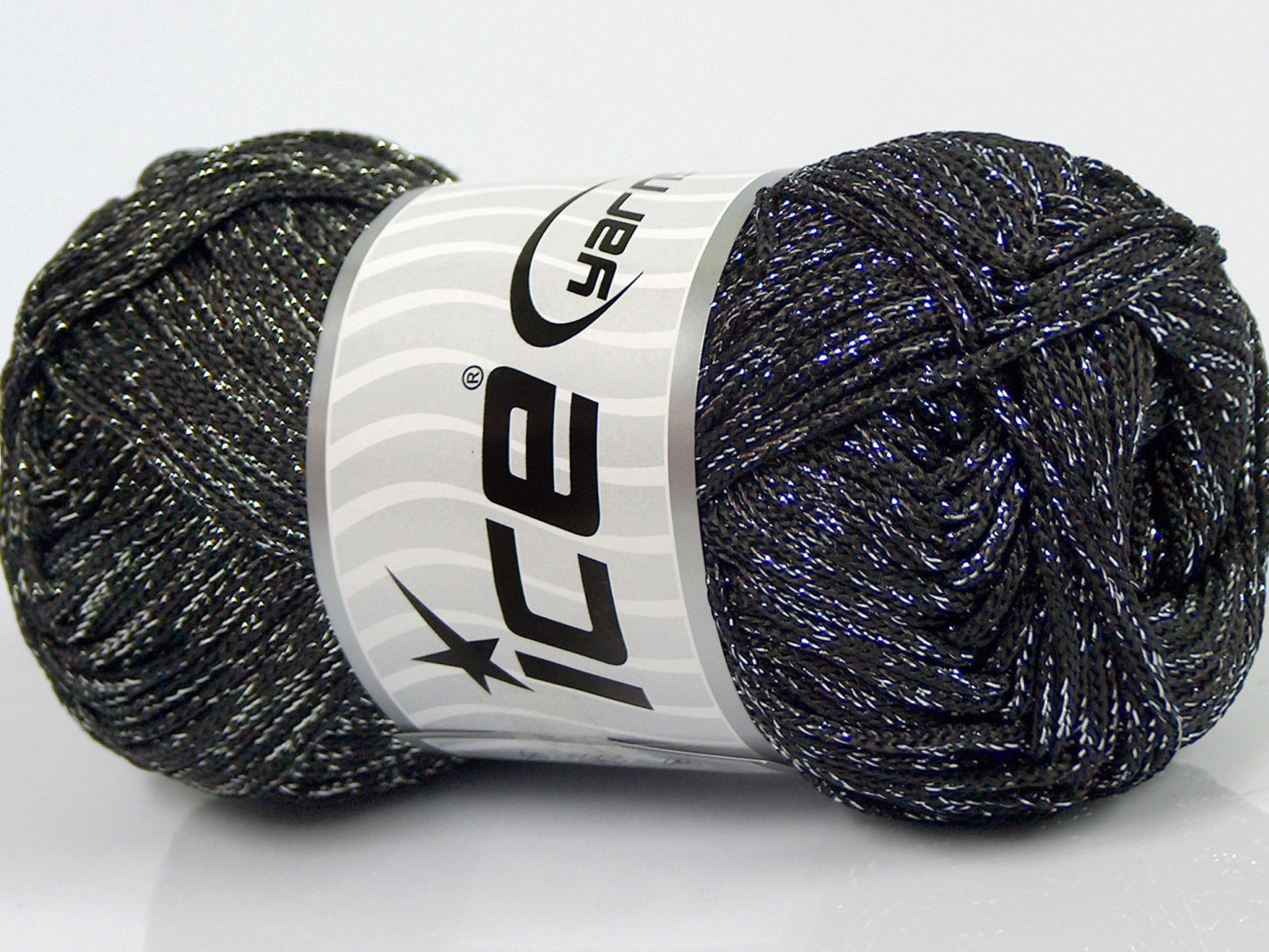 Macrame Cord Metallic Black, Silver fnt2-69406