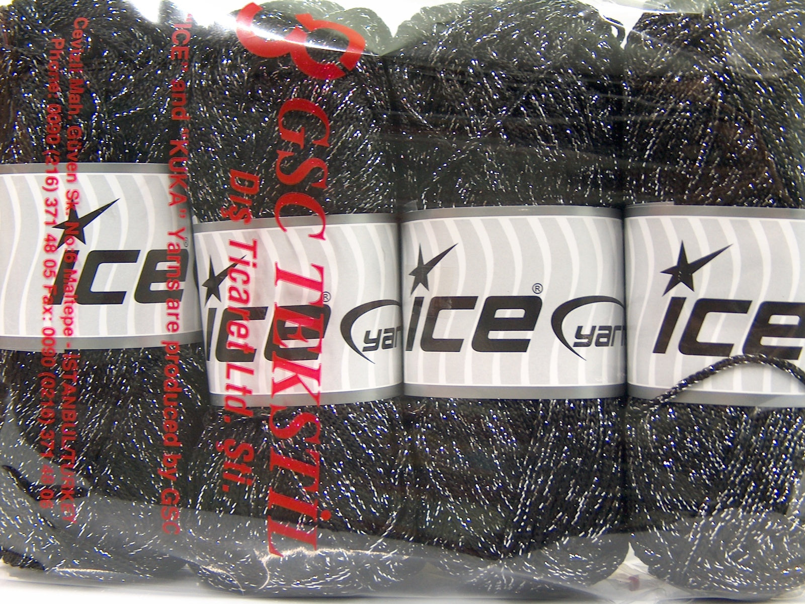 Macrame Cord Metallic Black, Silver fnt2-69406