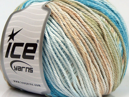 Mona Lisa Camel, Beige, Turquoise fnt2-70932