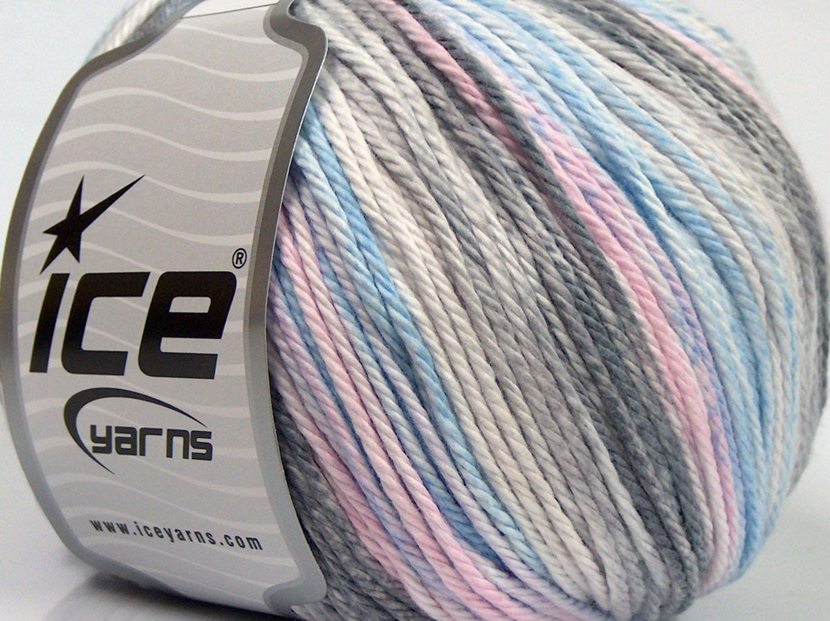 Mona Lisa Grey Shades, Light Pink, Light Blue fnt2-70933