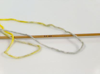 Hand Dyed Sock Merino Yellow Shades, Grey Shades fnt2-71171