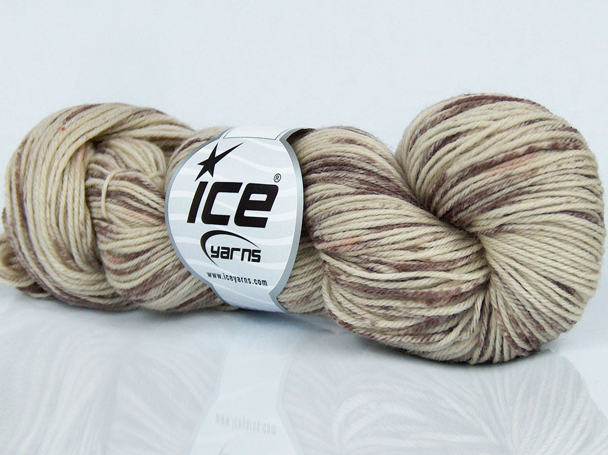 Baby Superwash Merino Print Beige, Brown fnt2-73835