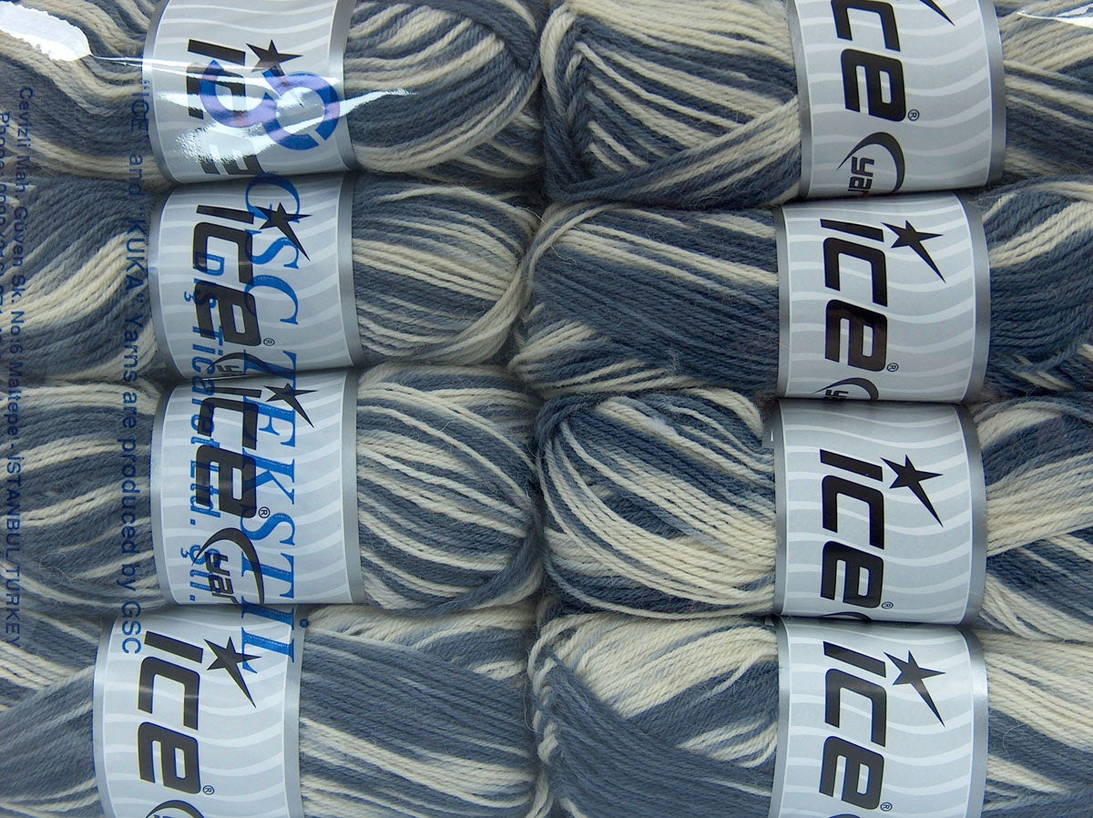 SockenWolle Grey Shades, Cream fnt2-73964
