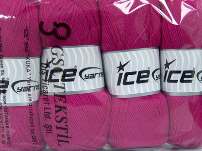 Solid Sock Fuchsia fnt2-74021