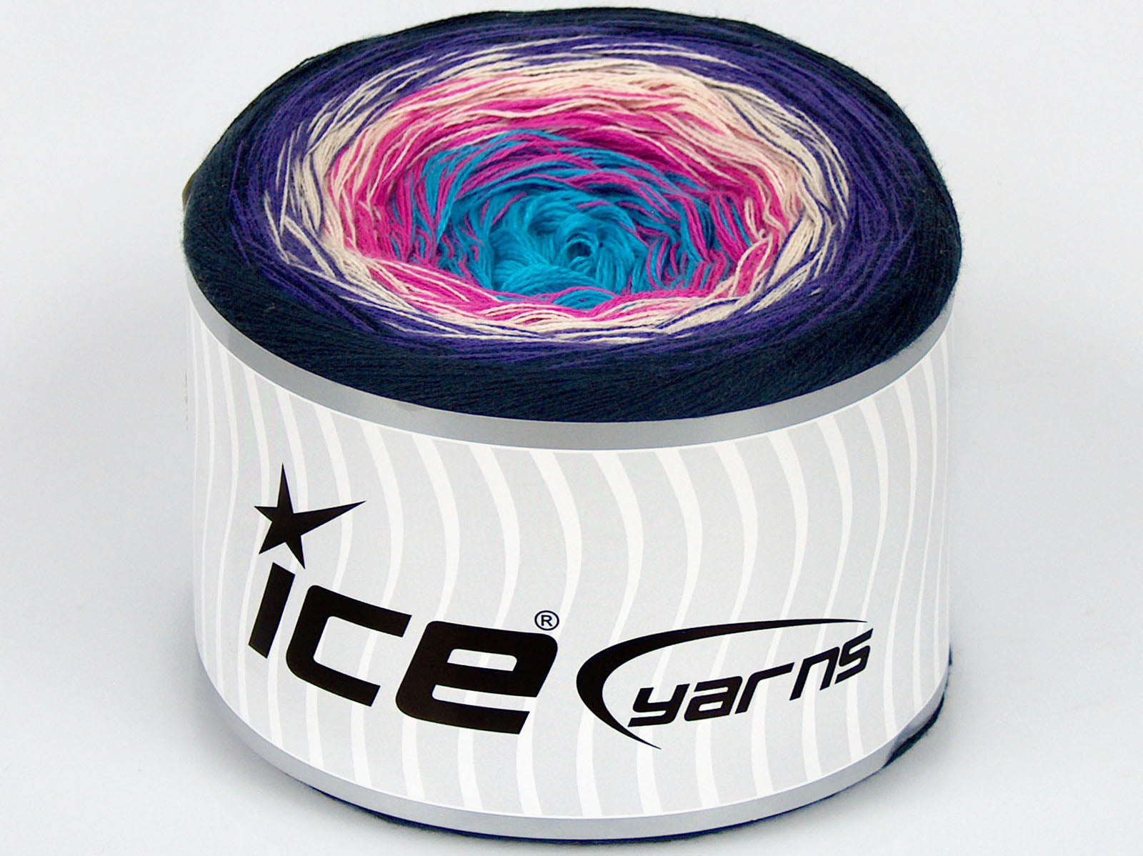 Cakes Cotton Fine Turquoise, Fuchsia, White, Purple, Navy fnt2-76089