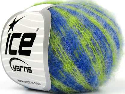 Caress Baby Alpaca Color Green Shades, Blue fnt2-78052