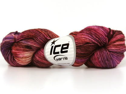 Hand Dyed Superwash Merino Purple Shades, Pink Shades fnt2-78152
