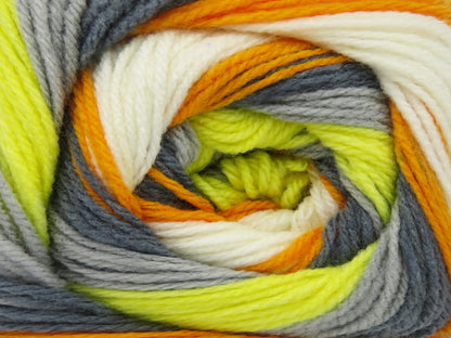Baby Batik Grey Shades, White, Orange, Yellow fnt2-78365