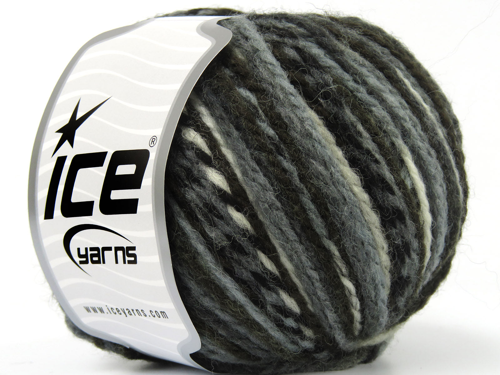 Anatolia Wool Black, Grey Shades, White, Dark Brown fnt2-80014