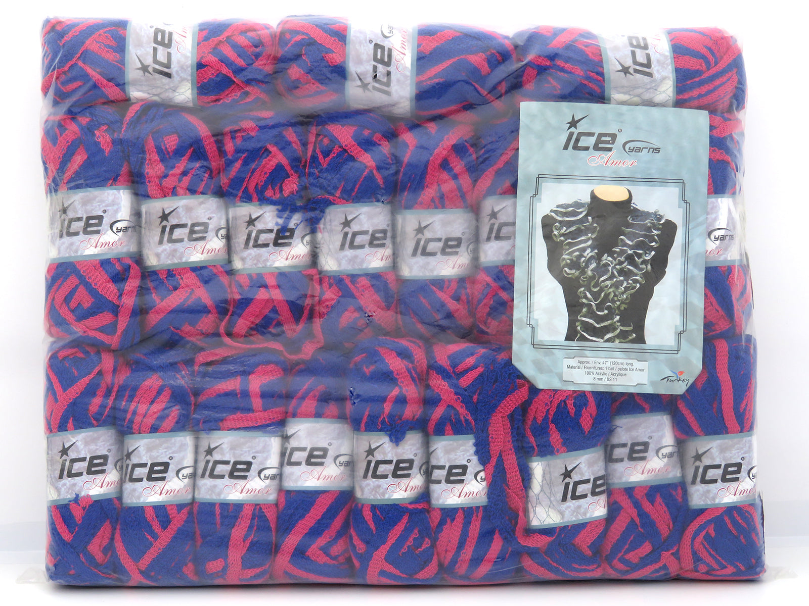 Mixed Lot Multicolor Scarf Yarns fnt2-80657