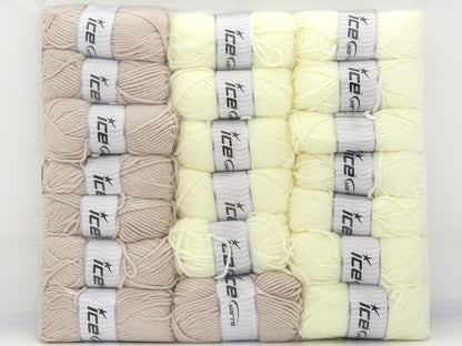 Mixed Lot Multicolor Acrylic Worsted Yarns fnt2-80666
