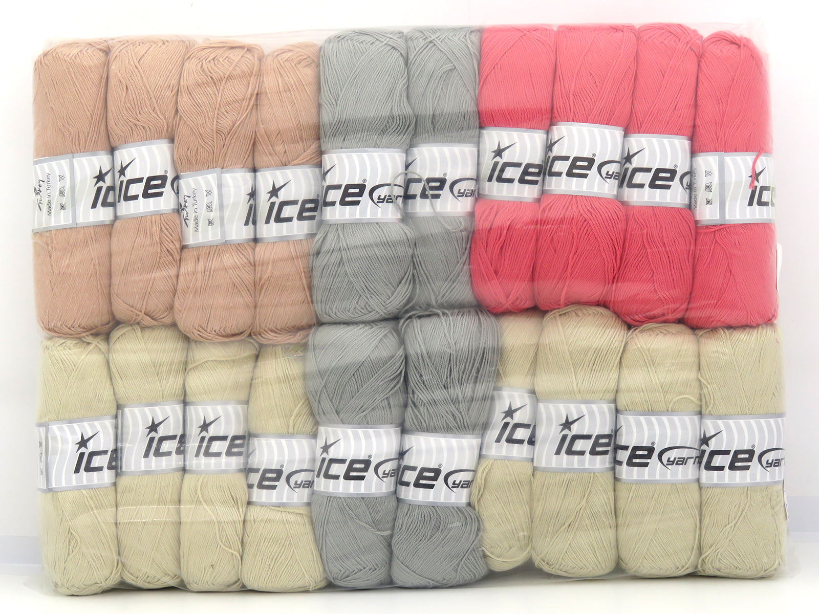 Mixed Lot Multicolor Cotton Acrylic Yarns fnt2-80688