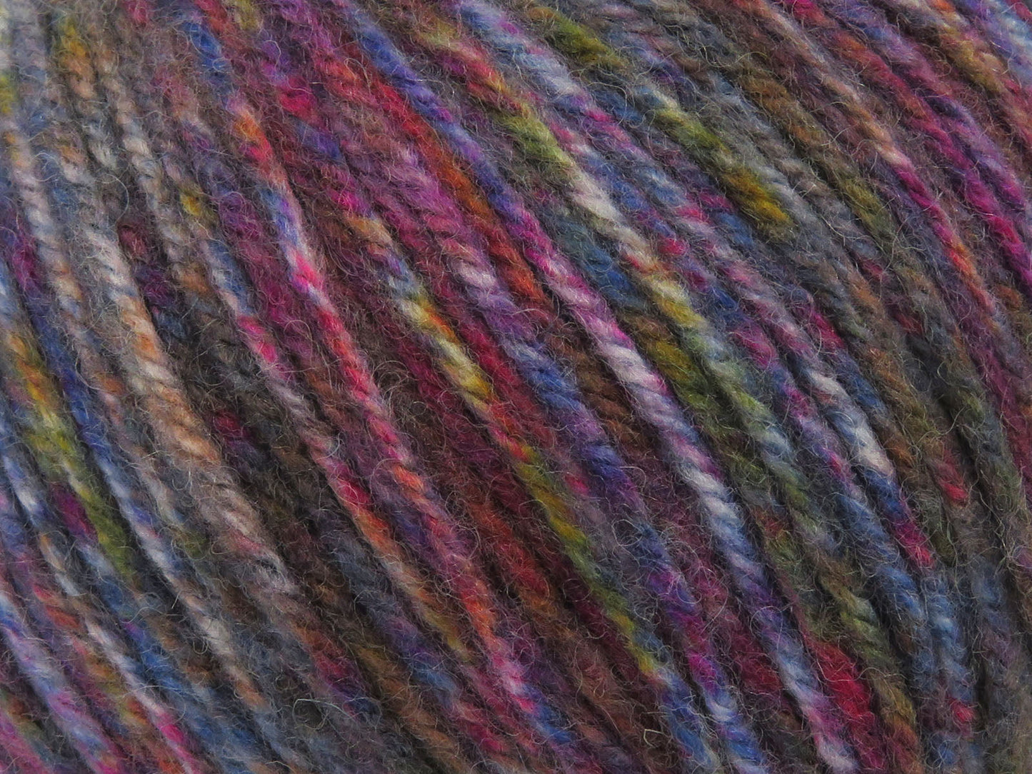 Laine peignée multicolore