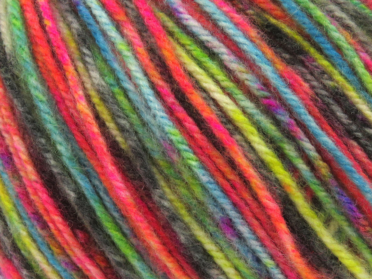 Laine peignée multicolore