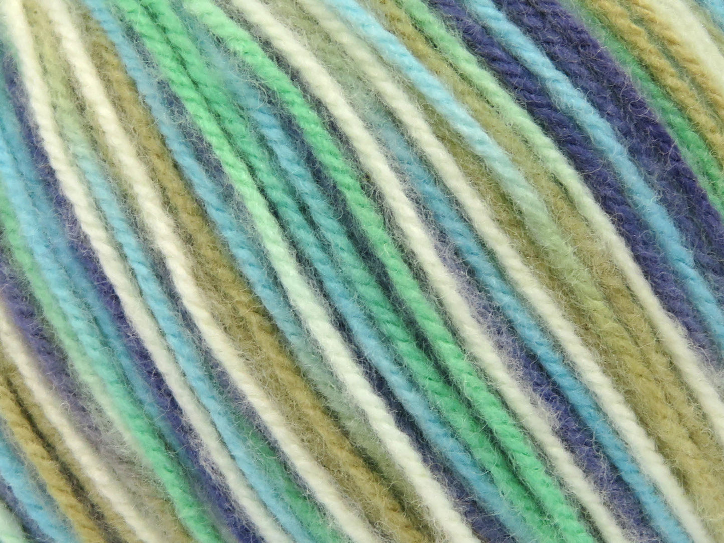Laine peignée multicolore