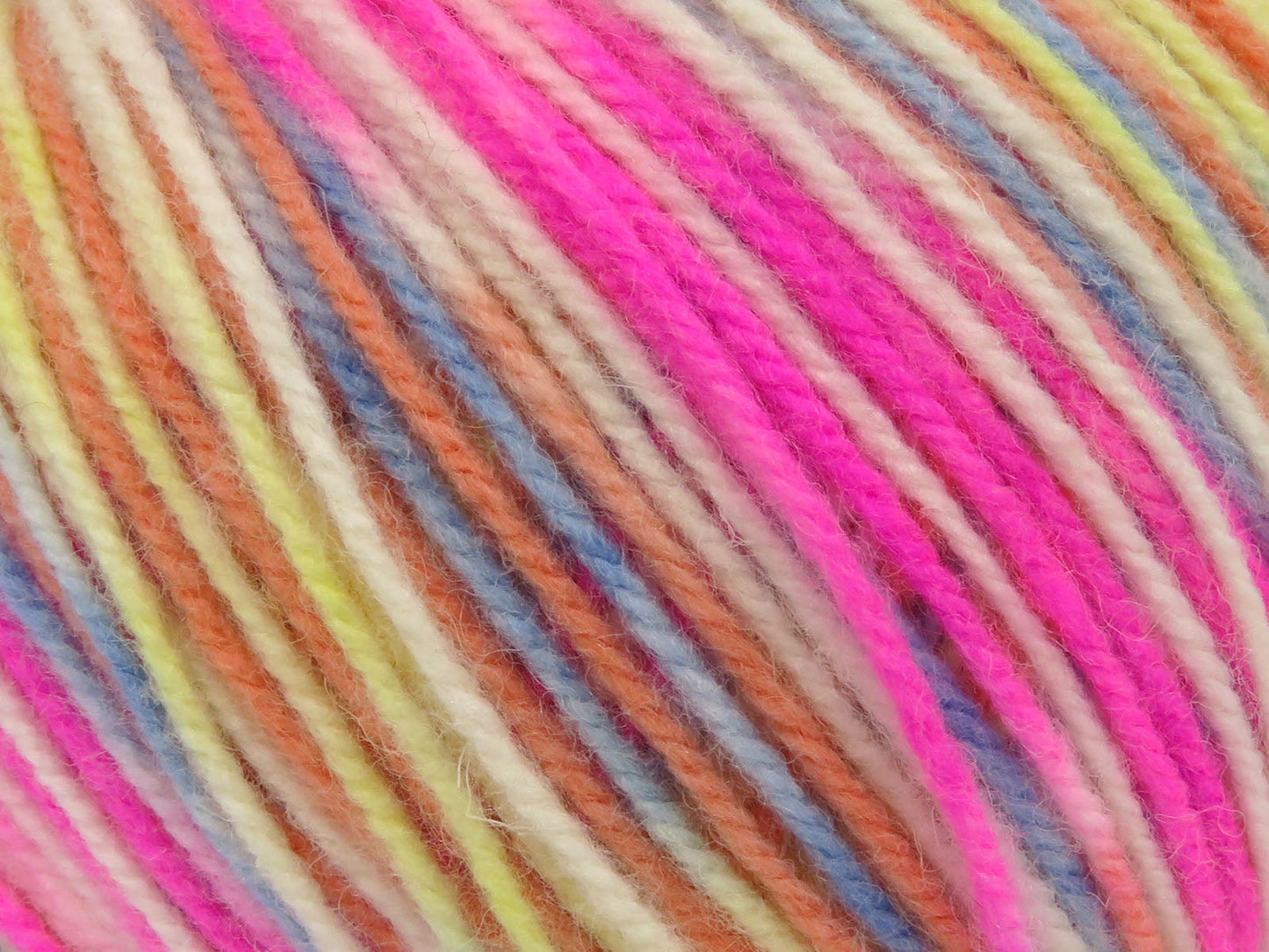 Laine peignée multicolore