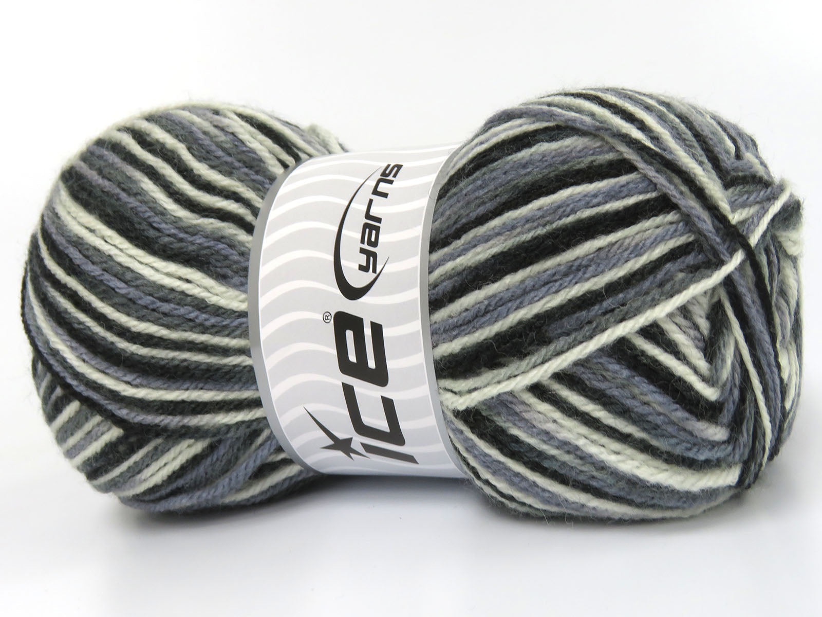 Wool Varicolor Light Grey Shades, White, Black fnt2-81980