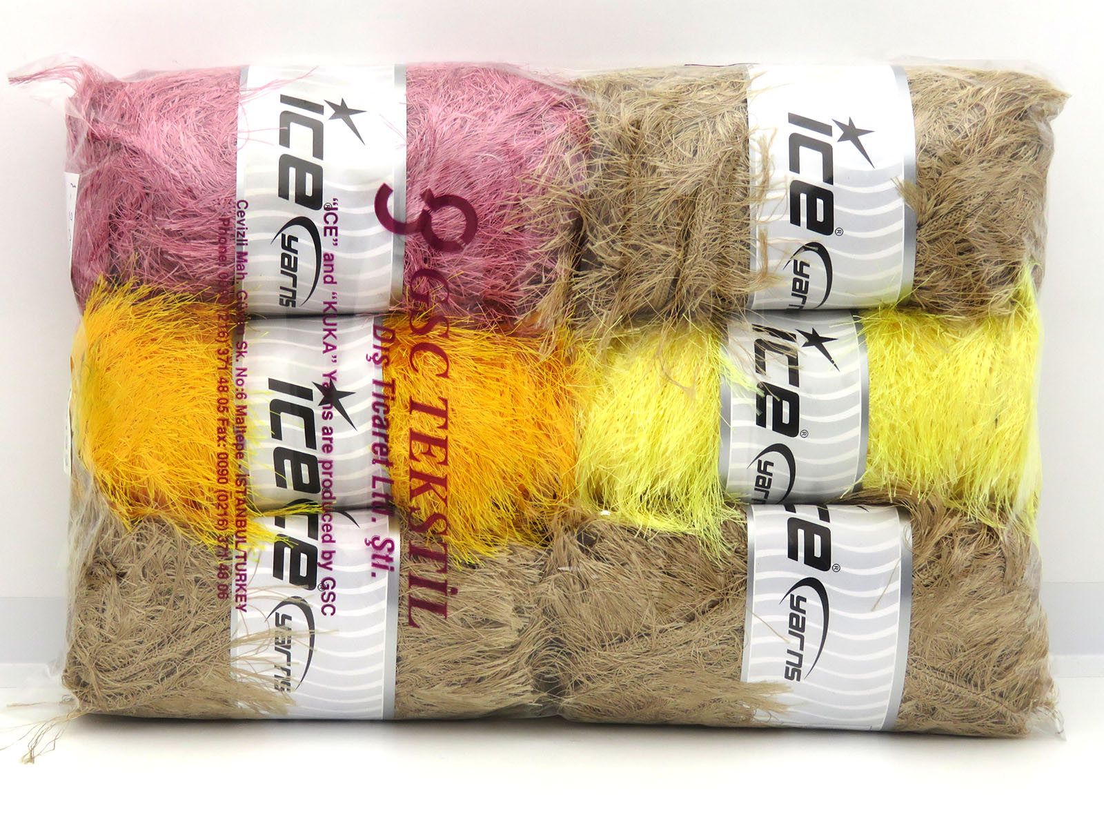 Mixed Lot Multicolor Eyelash Bulky Types fnt2-82192