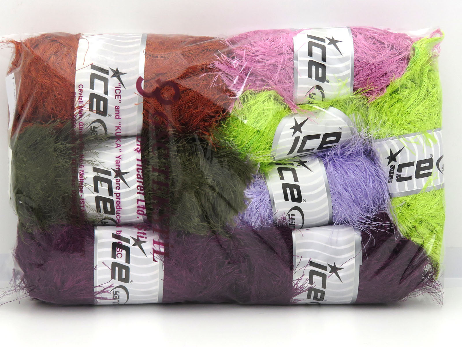 Mixed Lot Multicolor Eyelash Bulky Types fnt2-82196