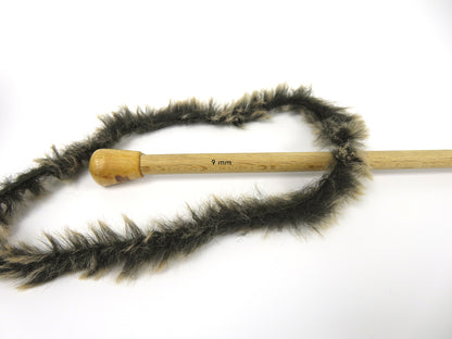 Bunny Fur Black, Brown Sku:fnt2-82969