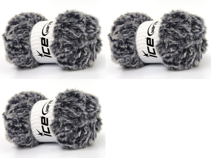 Bunny Fur Navy, White Sku:fnt2-82971