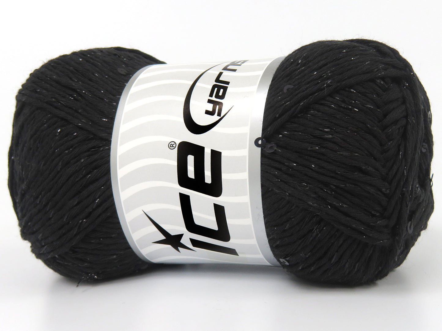 Natural Cotton Paillette Black fnt2-83275