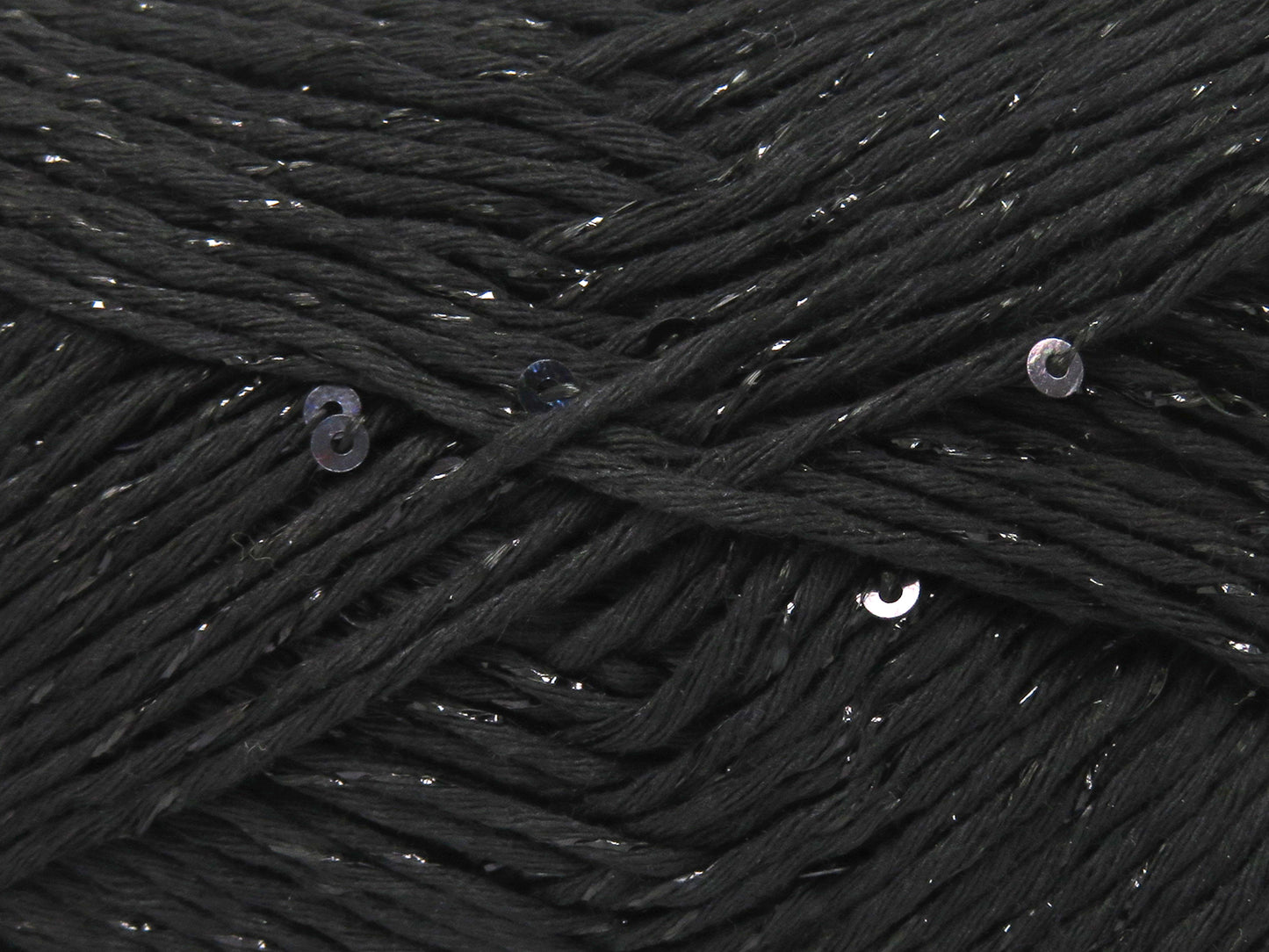 Natural Cotton Paillette Black fnt2-83275