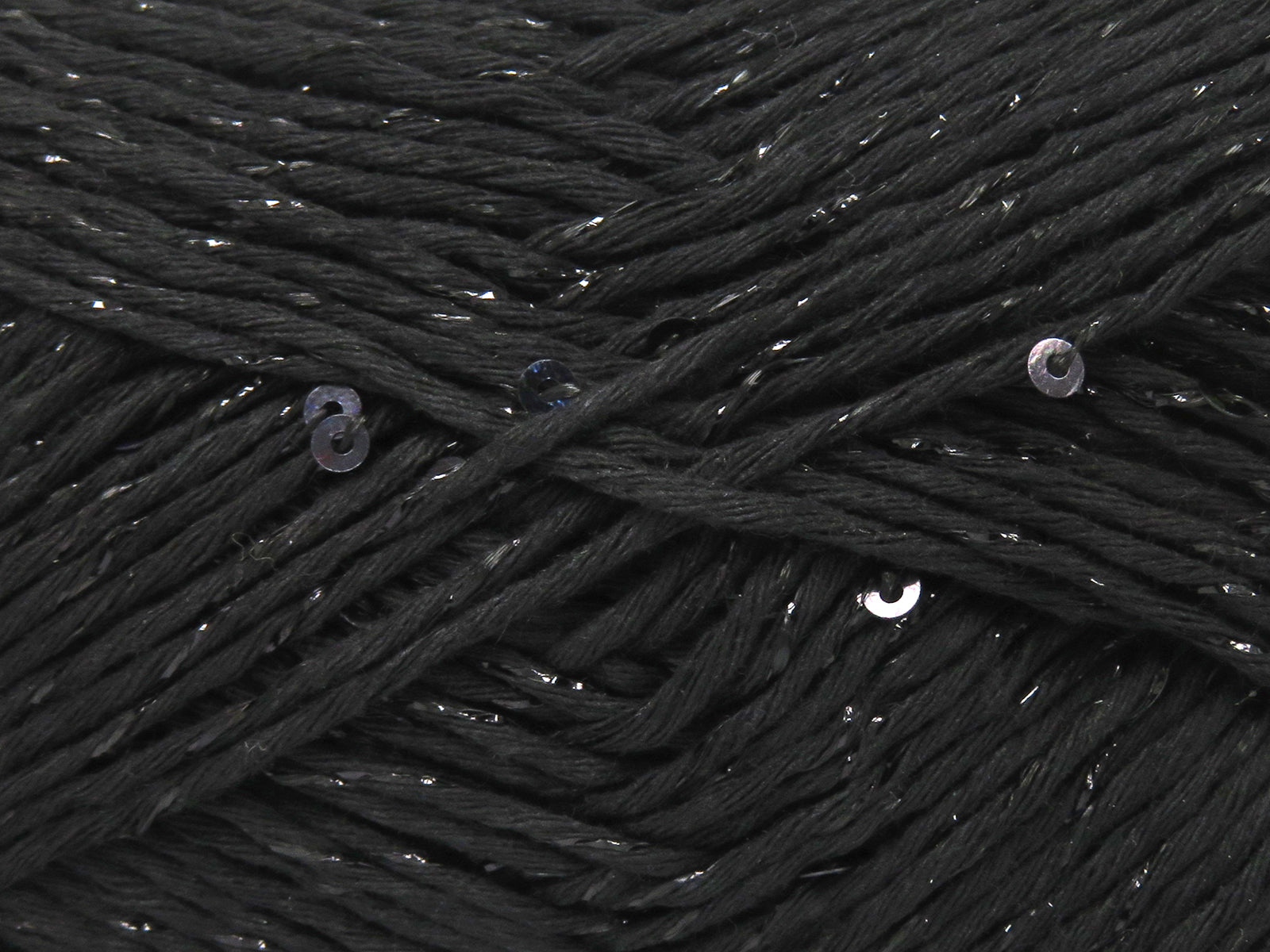 Natural Cotton Paillette Black fnt2-83275