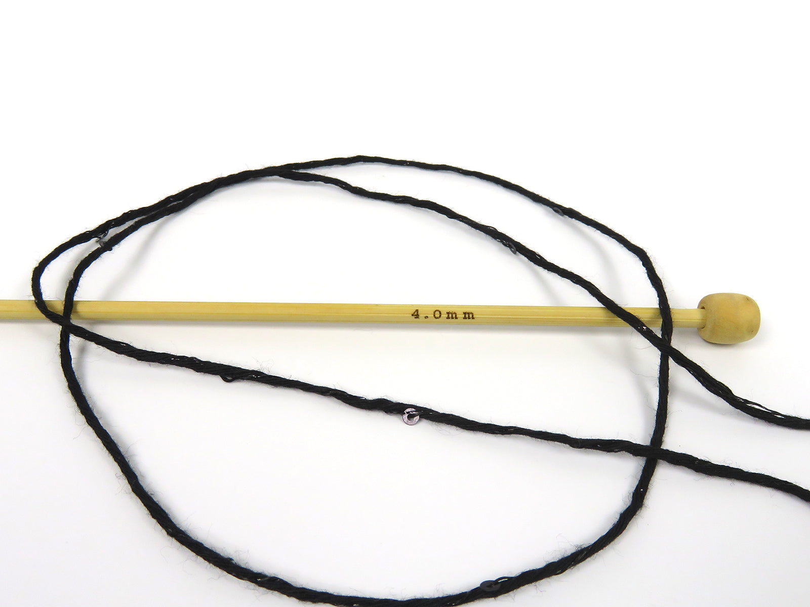 Natural Cotton Paillette Black fnt2-83275