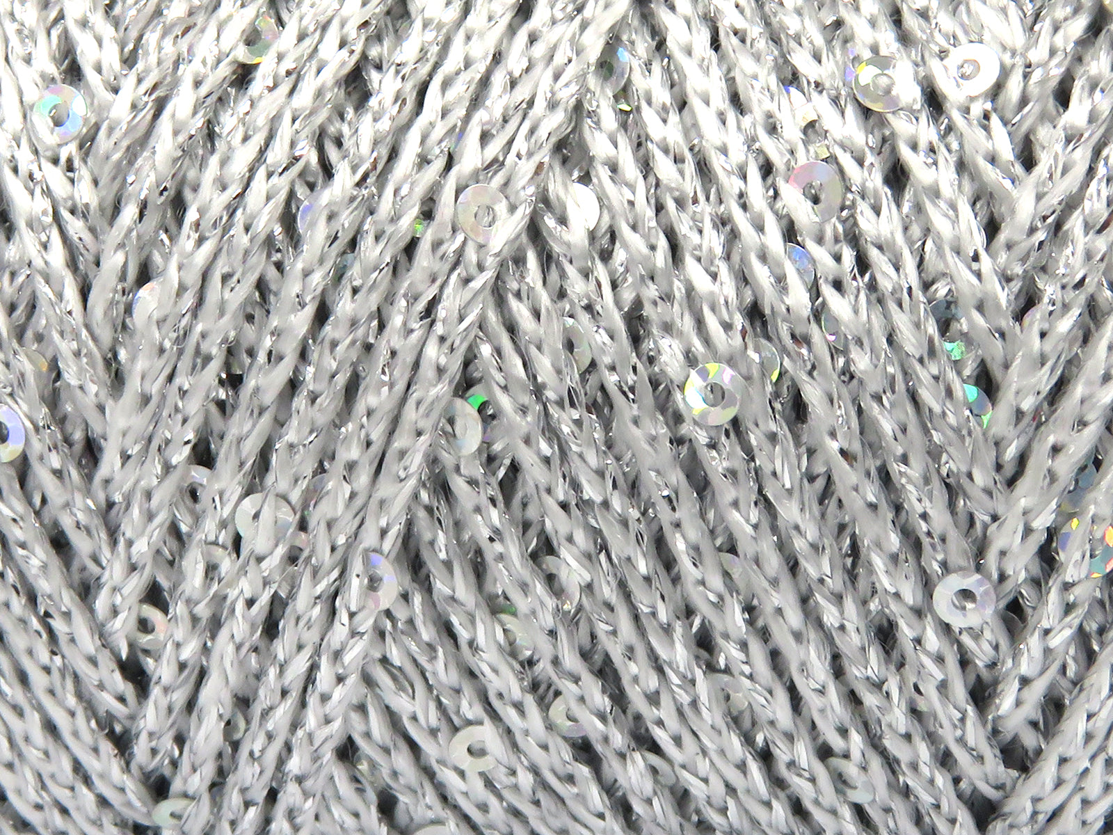 Macrame Glitz Paillette Silver fnt2-83284