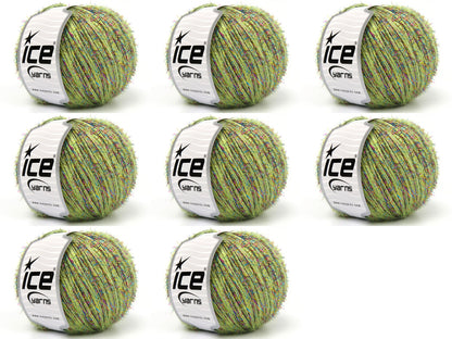 Tommy Wool Glitz Light Green, Black, Turquoise, Pink, Gold fnt2-83477