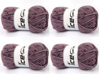 Nice Baby Tweed Light Maroon, Fuchsia, Purple fnt2-83487