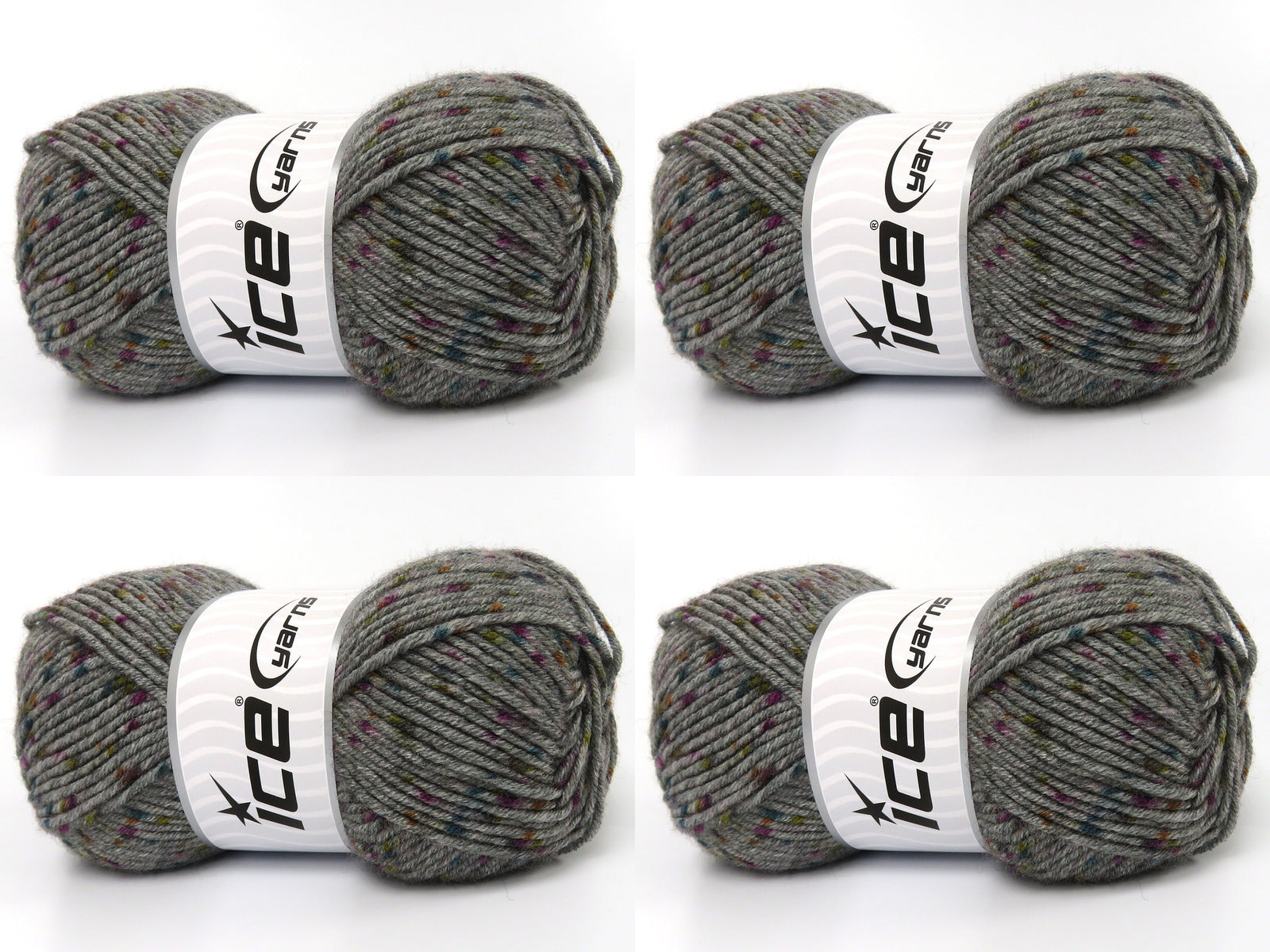 Nice Baby Tweed Grey Shades, Purple, Turquoise, Green Shades fnt2-83488