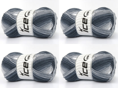 Cotton Magic Grey Shades, Light Blue Shades fnt2-83585