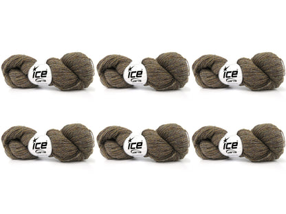 Shetland Wool Brown Shades, Turquoise, Grey fnt2-84167