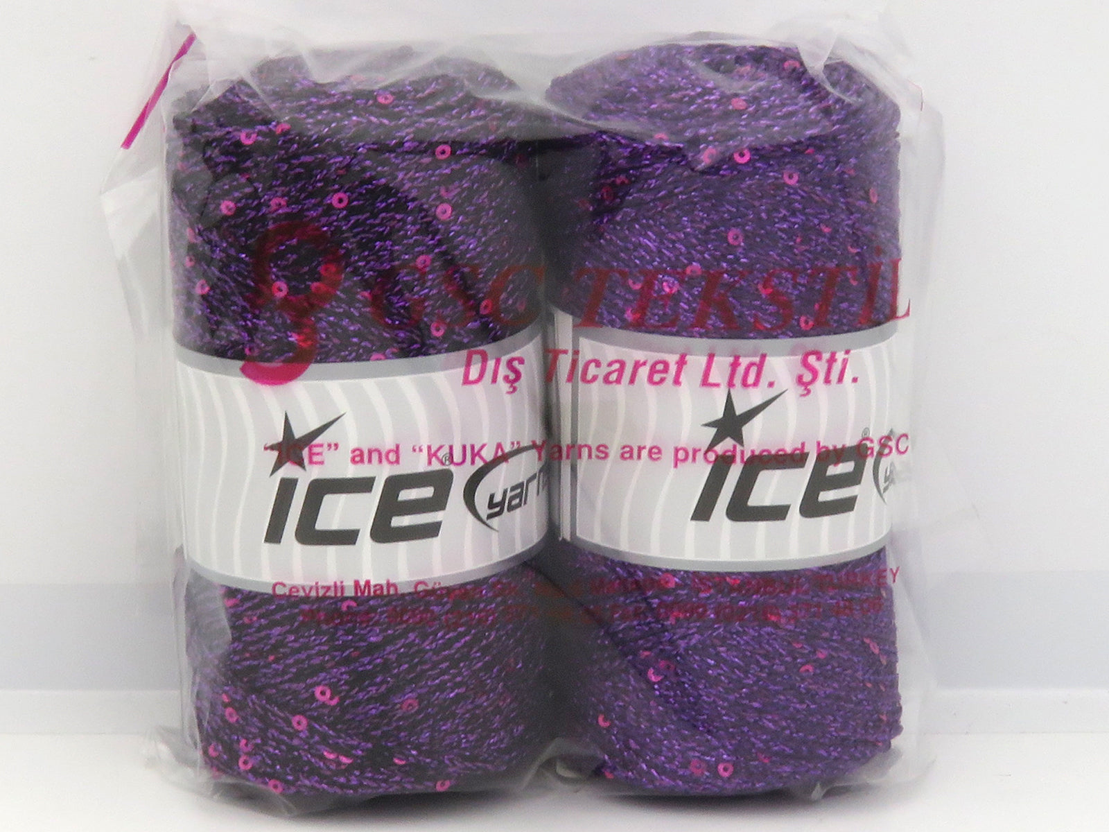 Mixed Lot Multicolor Macrame Glitz Paillette Yarns fnt2-84299