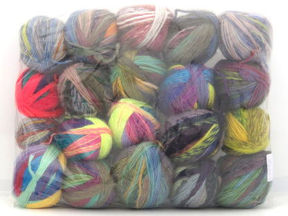 Leftover Self Striping Yarns Mixed Lot fnt2-84373