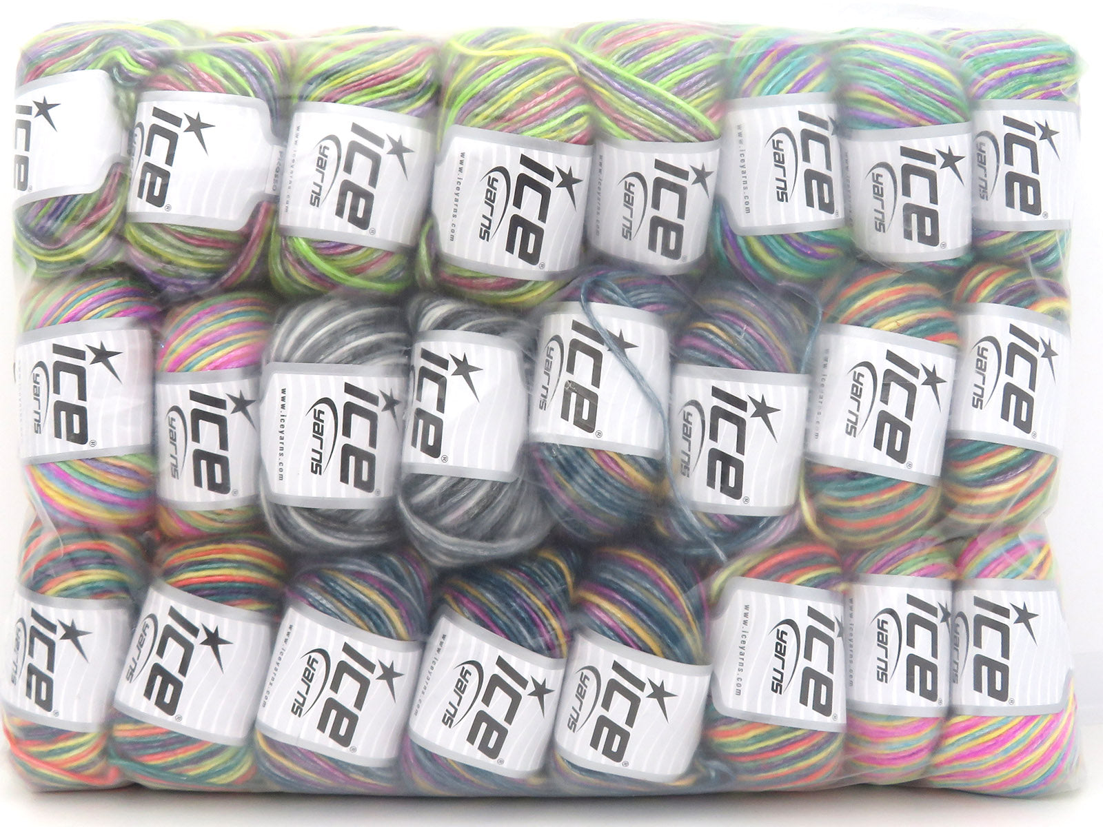 Mixed Lot Multicolor Picasso Yarns fnt2-84452