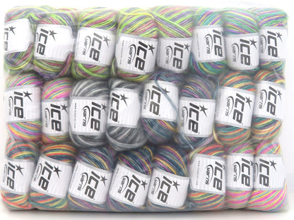 Mixed Lot Multicolor Picasso Yarns fnt2-84452