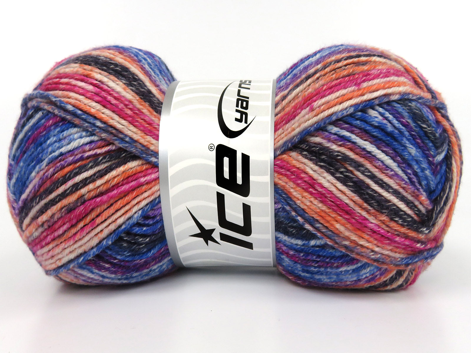 Cottonac Spray Blue Shades, Orange, Black, Brown, Fuchsia fnt2-84631