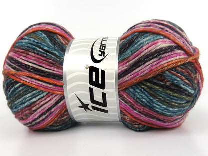 Cottonac Spray Pink, Orange, Brown, Copper, Turquoise, Black fnt2-84632