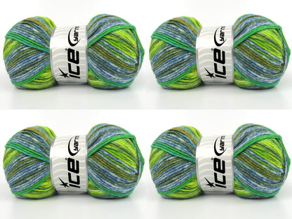 Cottonac Spray Blue Shades, Green Shades fnt2-84635