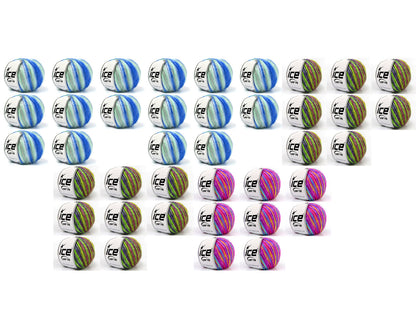 Mixed Lot Multicolor Picasso Yarns fnt2-84782