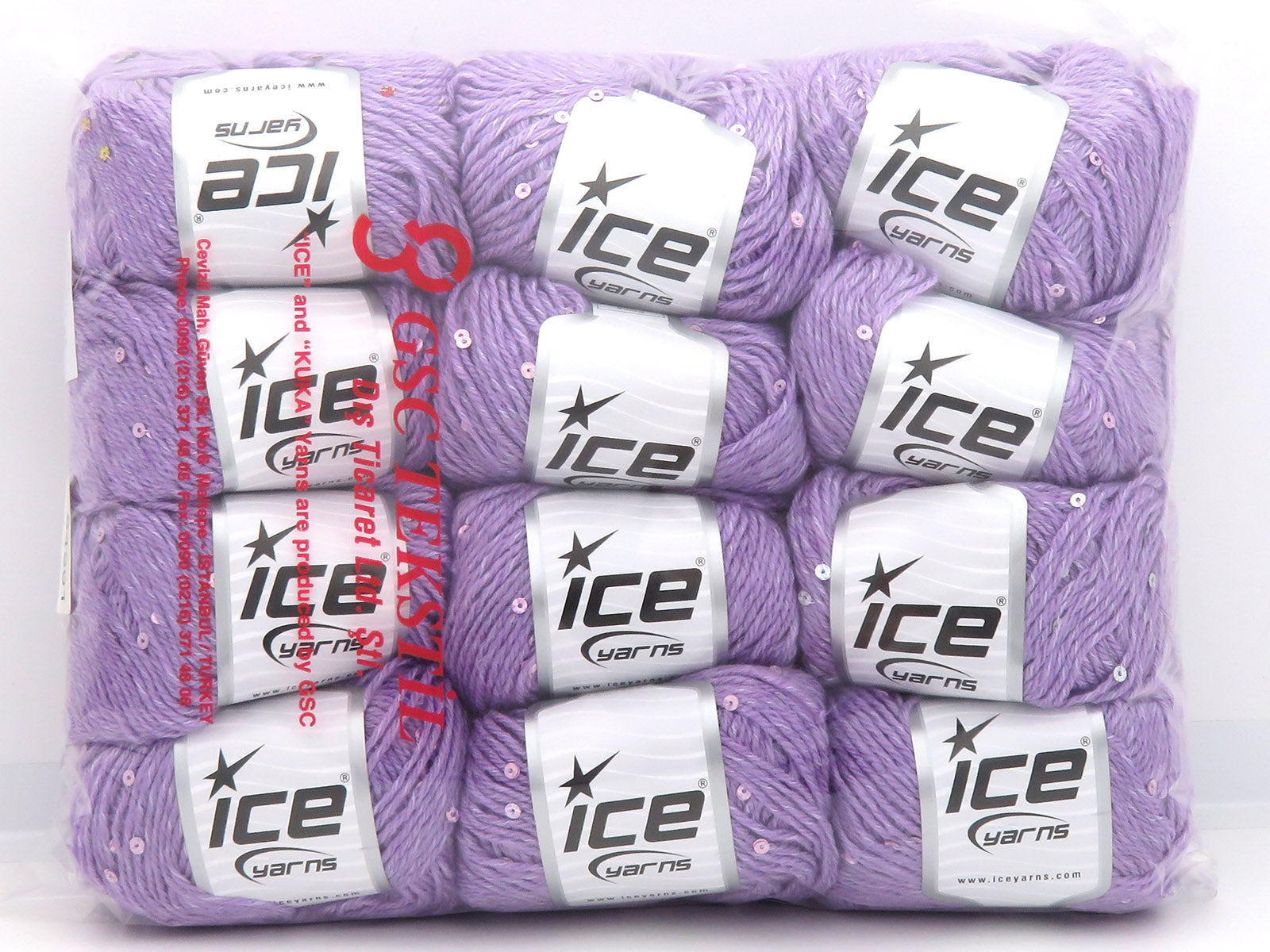 Mixed Lot Multicolor Prima Paillette Yarns fnt2-84801