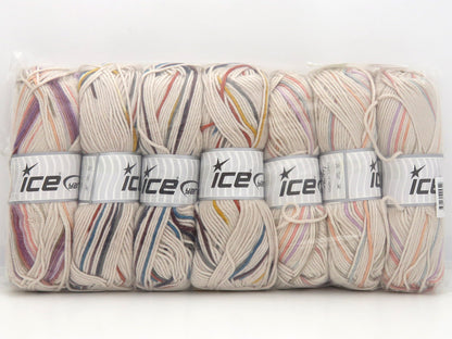 Mixed Lot Multicolor Design Line Yarns fnt2-84803