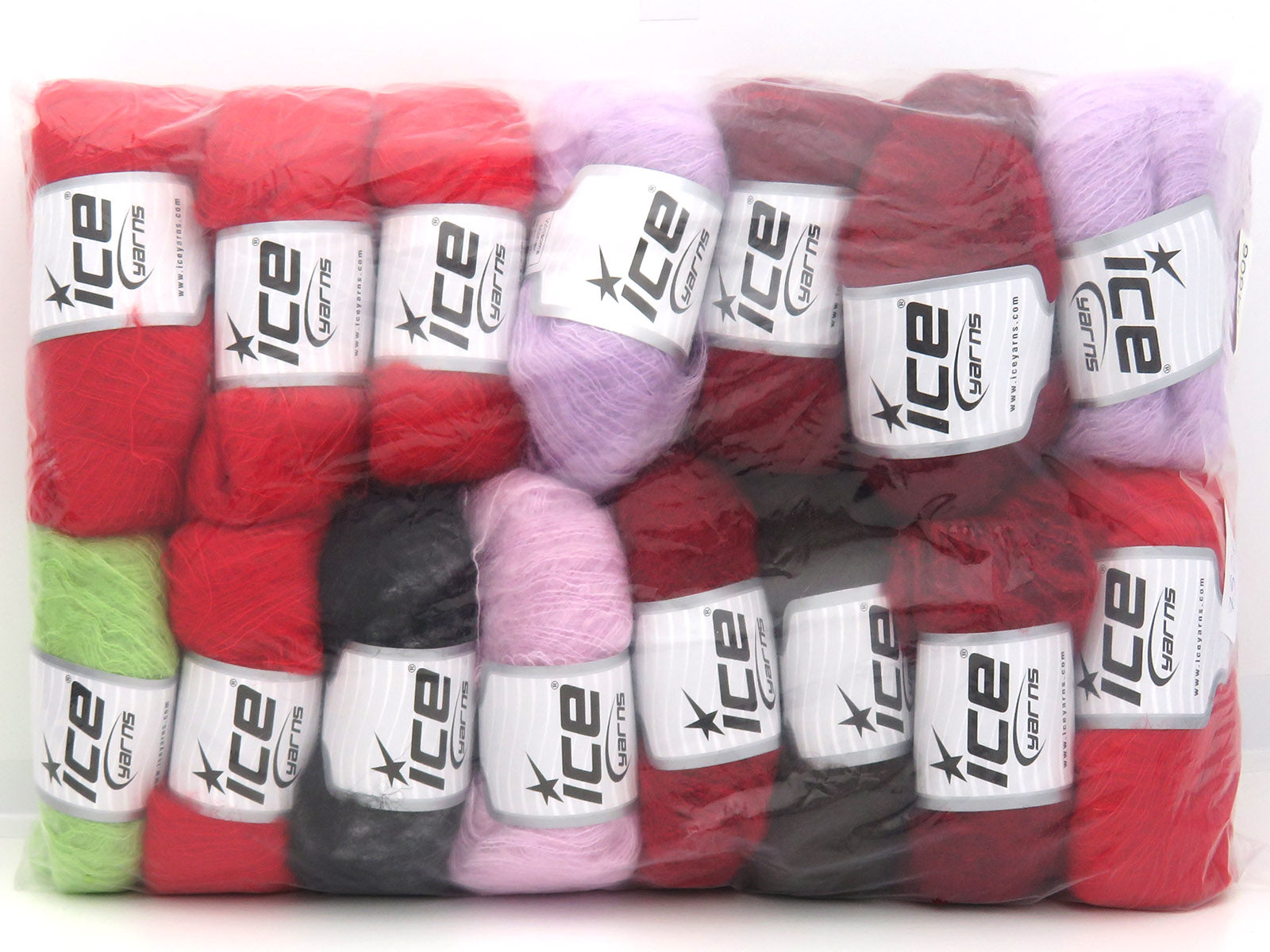 Mixed Lot Multicolor Winsome Mohair Yarns fnt2-84806