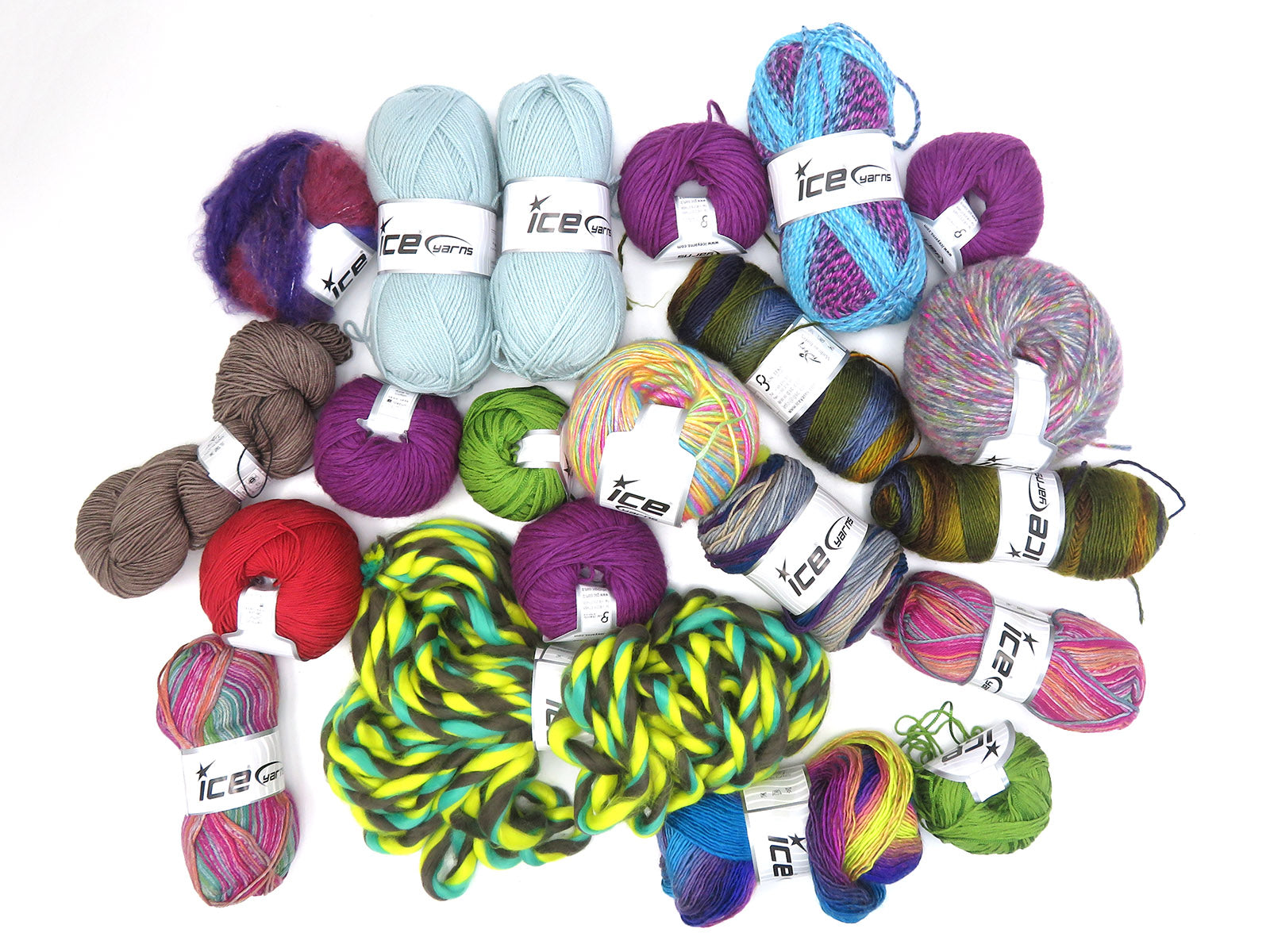 Mixed Lot Multicolor Luxury Yarns fnt2-84813
